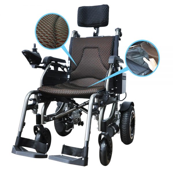 Lightest Power Wheelchair Electric, Motorized, Foldable